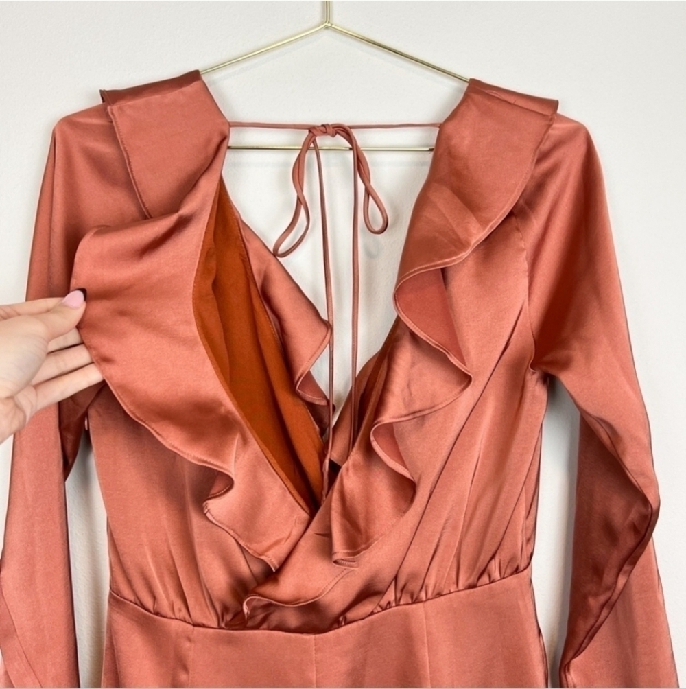 Majorelle Nelly Mini Dress in Terracotta Brown Size XS - Picture 9 of 13